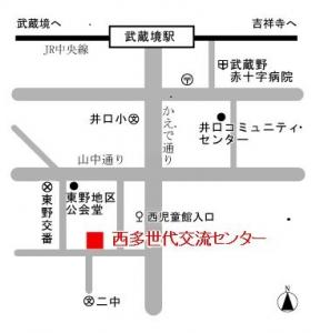 画像：西多世代交流センター案内図画像（拡大画像へのリンク）