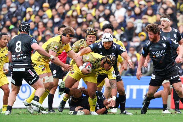 画像：ラグビーの試合中の写真