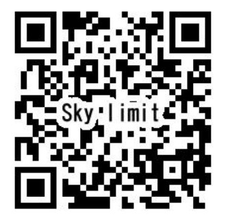 画像：スカイリミットスポーツホームページへのQRコード画像