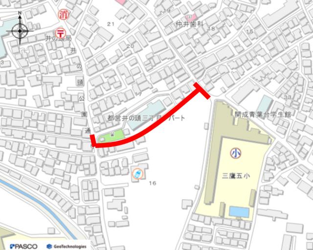 画像：事業予定箇所地図画像