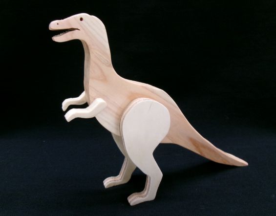 画像：木工恐竜の完成品写真