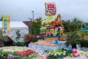 画像：農業祭のシンボル、宝船の写真（拡大画像へのリンク）