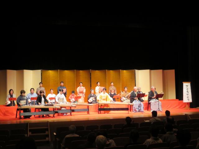画像：前回の邦楽演奏会の様子の写真