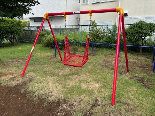 画像：設置された遊具の写真