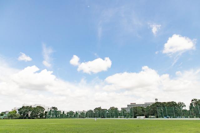 画像：中島飛行機武蔵製作所西工場跡地（現：武蔵野中央公園）