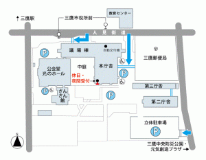 画像：地図・市民センター案内図（拡大画像へのリンク）