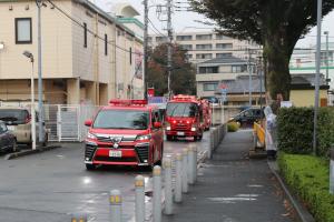 画像：火災予防広報パレードの様子