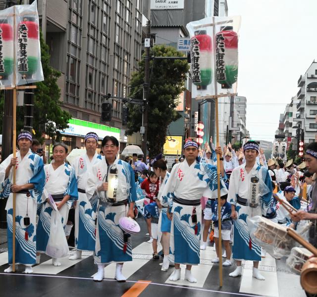 画像：市長たちが待機している