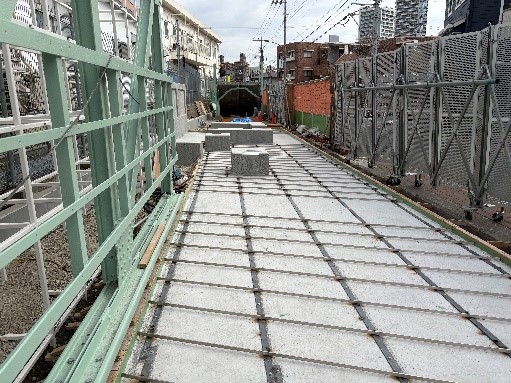 画像：整備中のポケットスペースの写真