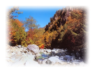 画像：写真・秋の金峰渓谷