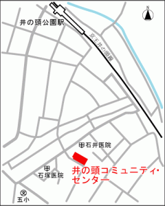 画像：井の頭コミュニティ・センターの地図（拡大画像へのリンク）