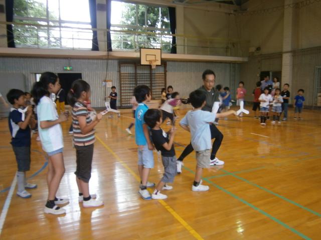 画像：学童保育所との連携事業