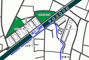 画像：中原スポーツ児童遊園地図（拡大画像へのリンク）