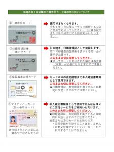 画像：令和6年1月以降の三鷹市民カードなどの取り扱いについて（拡大画像へのリンク）