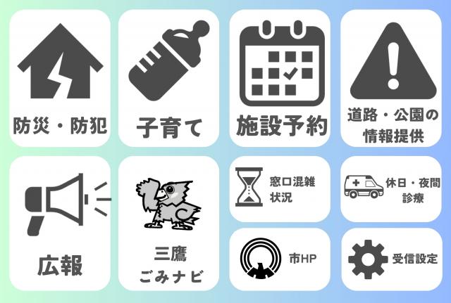 画像：基本メニュー