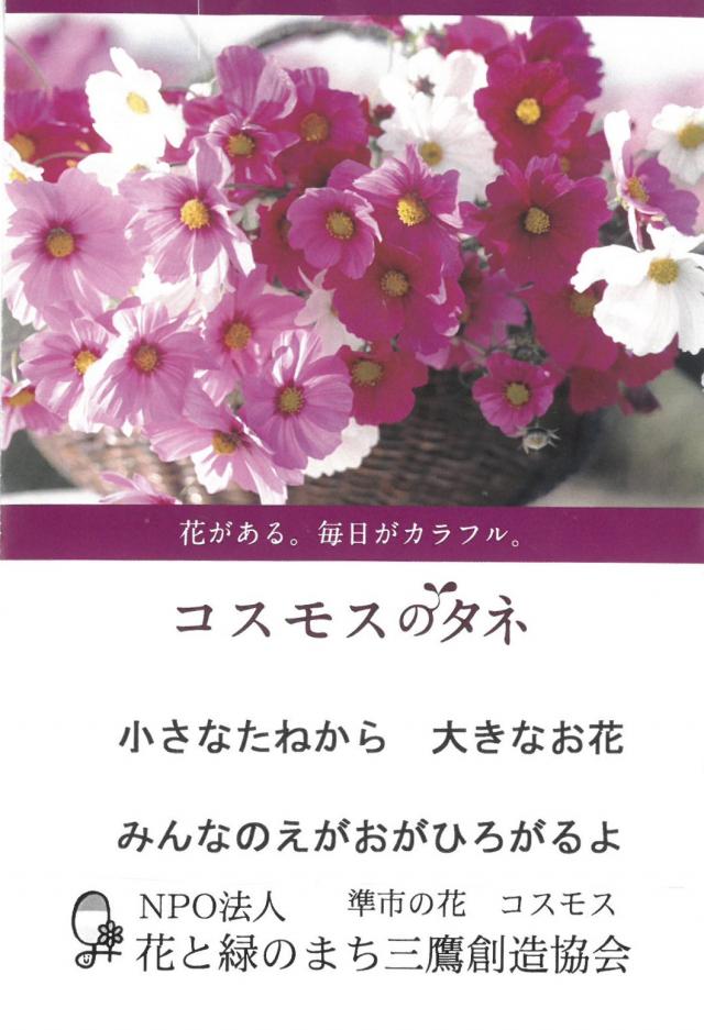 画像：コスモスのたね袋のイメージ画像