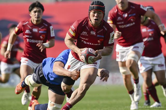 画像：ラグビーの試合中の写真