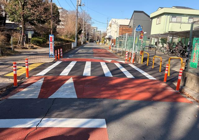 画像：設置されている写真（縦断方向）