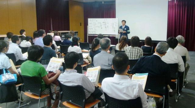 画像：自転車安全講習会の様子の写真