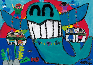 渡邉　理生さんの絵（拡大画像へのリンク）