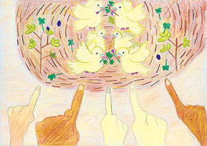 越智　愛梨さんの絵（拡大画像へのリンク）