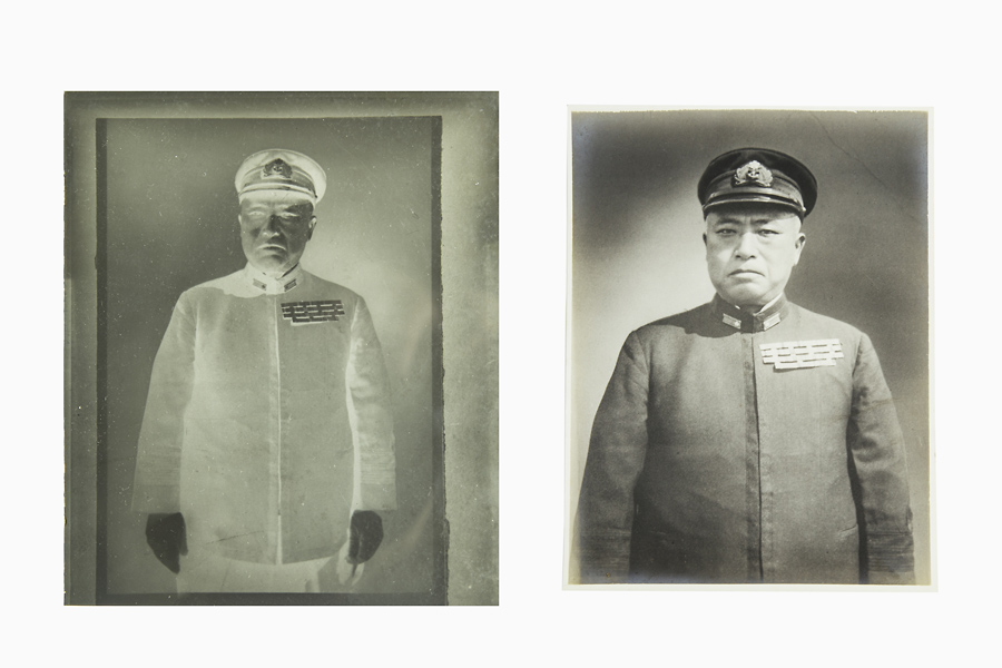 ガラス乾板と写真