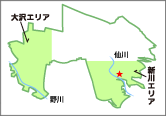 三鷹市遺跡調査会展示室の地図